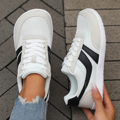 Women’s Shoes Sneakers Wide Toe Barefoot Casual Wide Last Fashionable Canvas Black Flat Board Shoes Breathable Mesh Men’s Shoes