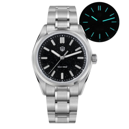 Watchdives New WD0003B ‌Aventurine Dial Watch VH31 Quartz Movement Sapphire Crystal Luminous 100m Waterproof 36mm Vintage Watch