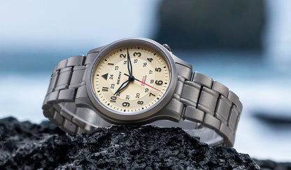 BERNY Titanium Watches for Men Super Luminous Sapphire Field Men's Watch Outdoor Quartz Wristwatch Lightweight 5ATM