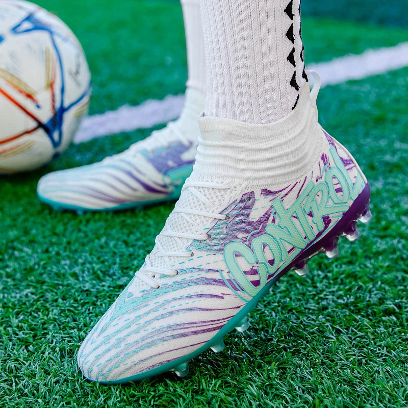 Uomo Donna Scarpe da calcio Scarpe da calcio per esterni Scarpe da calcio antiscivolo per campi da calcio Scarpe da futsal ultraleggere Scarpe da calcio con tacchetti TF/FG