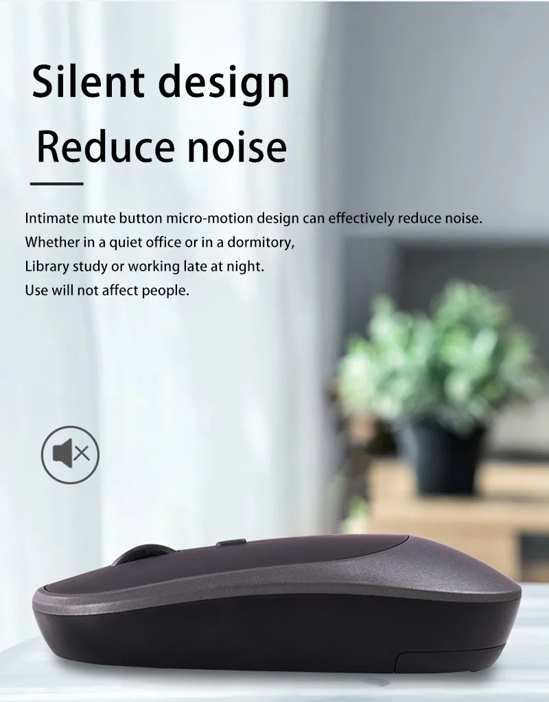Mouse wireless Lenovo USB reîncărcabil, ergonomic, DPI ajustabil, silențios, pentru birou, 2.4G Bluetooth, optic, electric, pentru gaming și birou