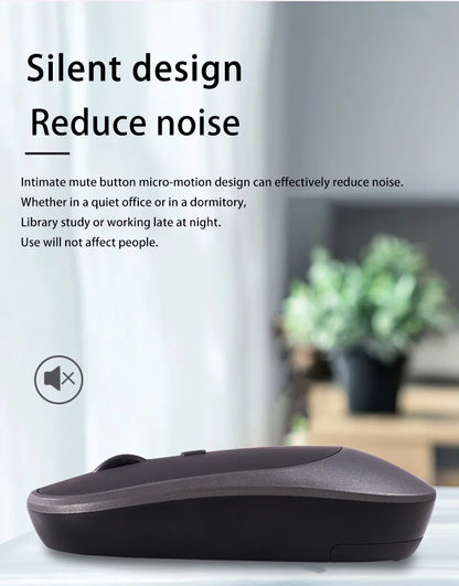 Mouse wireless Lenovo USB reîncărcabil, ergonomic, DPI ajustabil, silențios, pentru birou, 2.4G Bluetooth, optic, electric, pentru gaming și birou