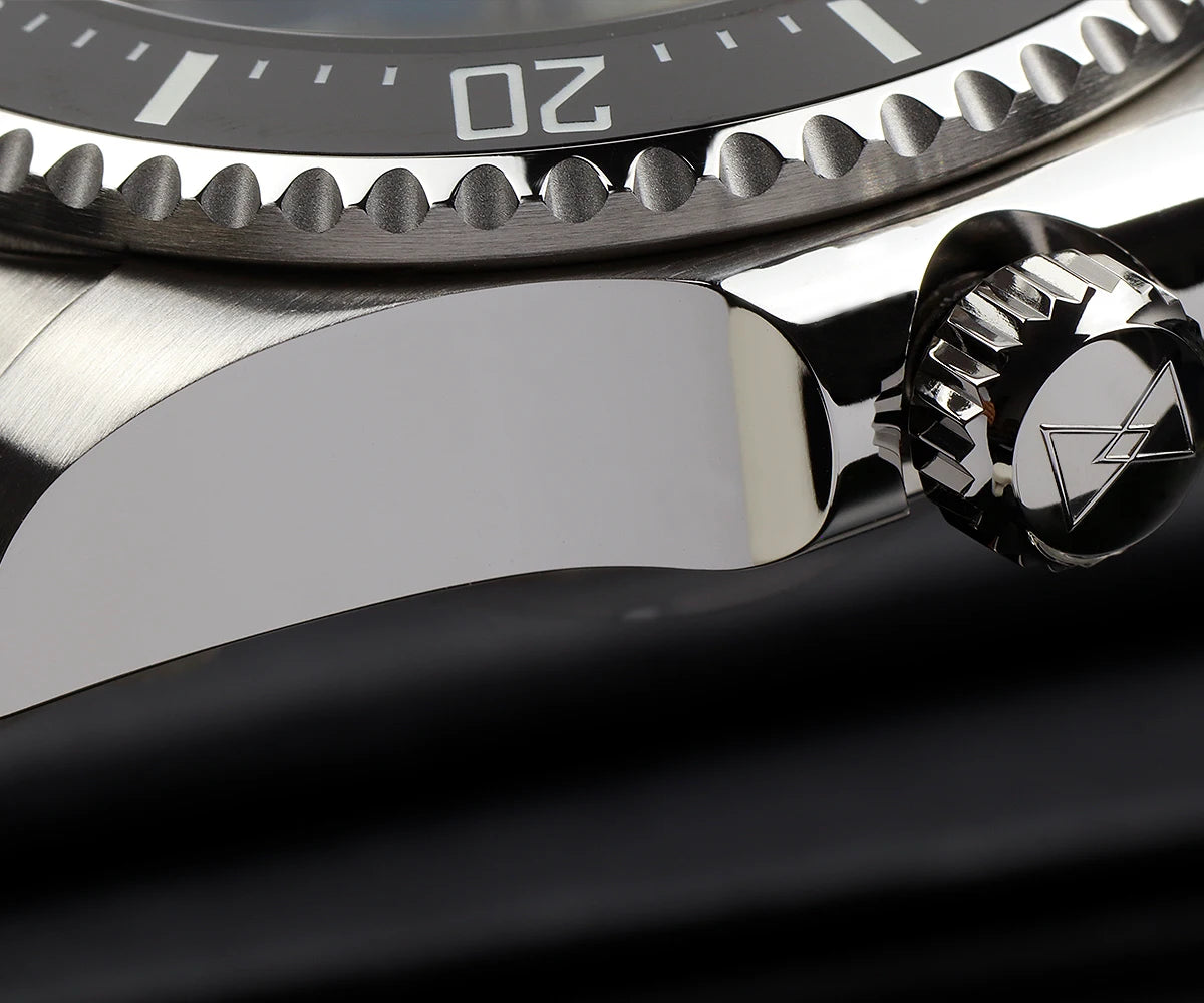 Cronos Automatic Diving Watch Stainless Steel 2000 Meters Water Resistance Professional Diver PT5000 SW200 Miyota9015 90S5 L6027M
