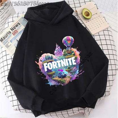 Fortnites Kids  Hooded Coats Anime Fortress Night Sweatshirts Game Spring Autumn Hoodies Sportwear Children Clothes Gift