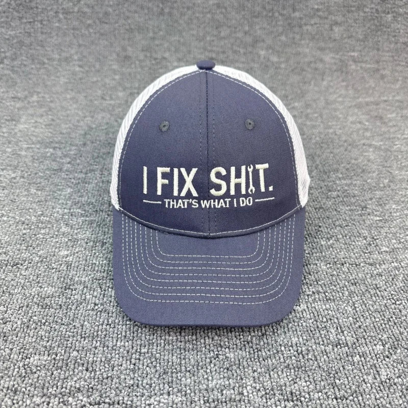 Unisex Embroidery I Fix Shit That's What I Do Mechanic Baseball Cap Repairman Dad Hat Outdoor Activity And Daily Fashion Wear