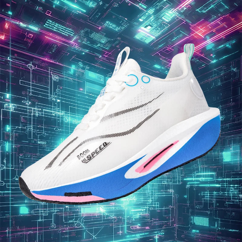 Moški tekaški čevlji s karbonsko ploščo Profesionalni tekaški čevlji Zračni Protizdrsni Oblazinjeni Ženski športni čevlji za tek in prosti čas