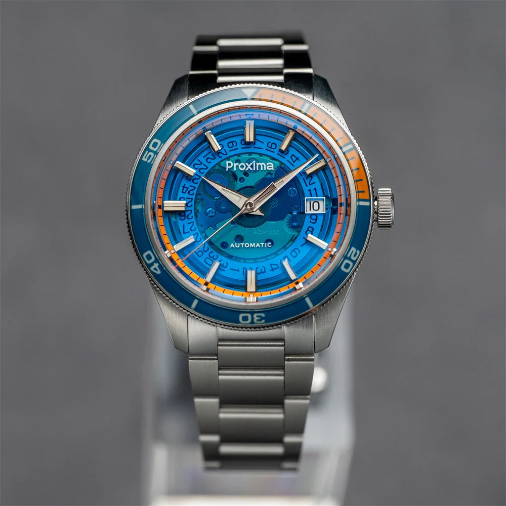 PX1701 39mm Luxury Men's Watches Business Dress Watch For Men Automatic Mechanical Sapphire Glass Date Window 200m Waterproof