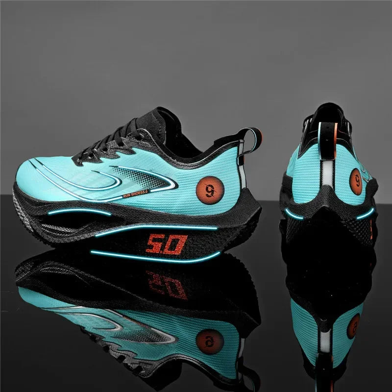 Unisex 2025 Full Carbon Plate Running Shoes Professional Marathon Racing Lightweight Bounce Cushion Breathable Sports Sneakers