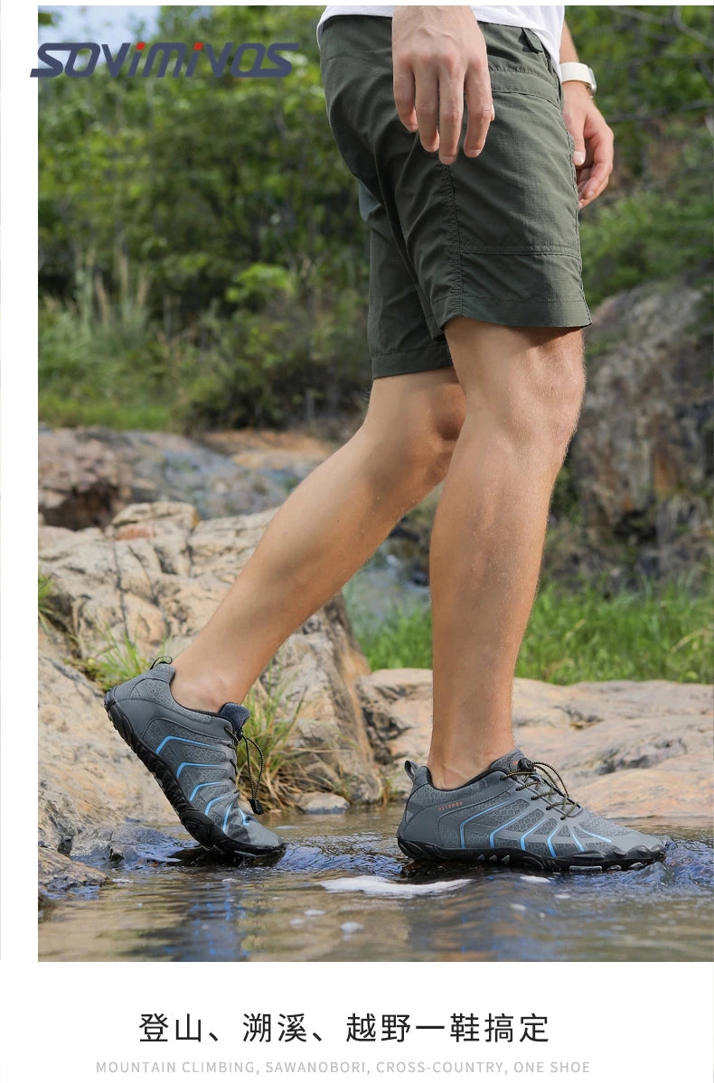 Men's Trail Running Shoes, Lightweight Athletic Zero Drop Barefoot Shoes Non Slip Outdoor Walking Minimalist Shoes for Women