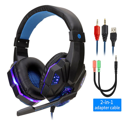 casque audio Casque de jeu stéréo Surround pour PS4 PC X box ordinateur réglable Gamer casque filaire avec micro antibruit Auriculares fifa 21