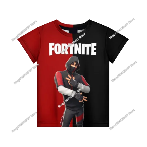 T-shirt Fortnite 2026 para rapaz, verão, anime, gaming, T-shirt para todos, camisola gira, T-shirt básica Battle Gamer, manga curta para homem