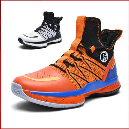 2024 New Dragon B Style Orange Men's Basketball Shoes Size 38-44 Air Cushioning Sport Sneakers Mesh Breathable Training Shoes