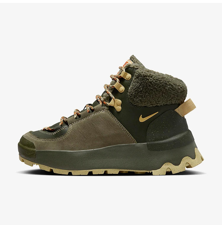 Nike – Pantofi de iarnă autentici, noi, de damă, din fleece, calzi, pentru timp liber FD0211-300