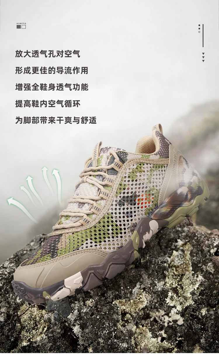 HUMTTO Scarpe da trekking da uomo traspiranti per sport all'aria aperta, scarpe da arrampicata, scarpe da caccia da donna, scarpe da trekking, sneakers, stivaletti, scarpe tattiche