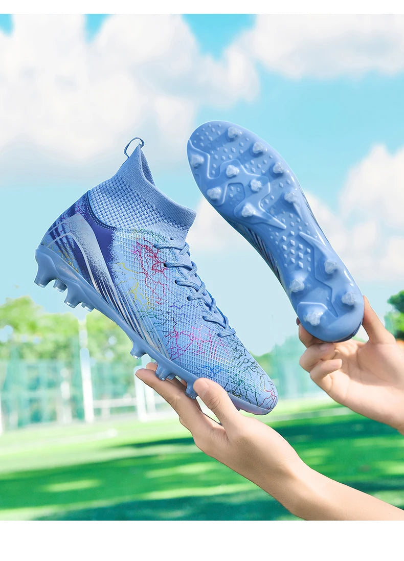 Men Professional Football Shoes Society Cleats Soccer Shoes Original Indoor Football Field Boots Grass Training TF/FG Sneaker