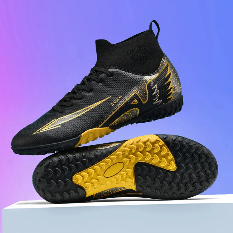 Moški nogometni čevlji Visokokakovostni čevlji za dvoranski nogomet Športni čevlji Futsal Visok gleženj Protizdrsni Zunanji Ultralahki Protizdrsni