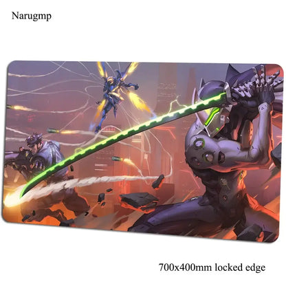 Podloga za miš Overwatch 700x400x3mm, gaming podloga za miš, anime stil, za ured i prijenosno računalo, podloga za stol, poklon za dječaka, podloga za PC gamere