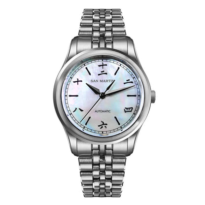 San Martin New 39mm Gada Watch Chinese Style Original Design Sunburst JianZhan Miyota 90S5 Men Dress Automatic Mechanical SN0144