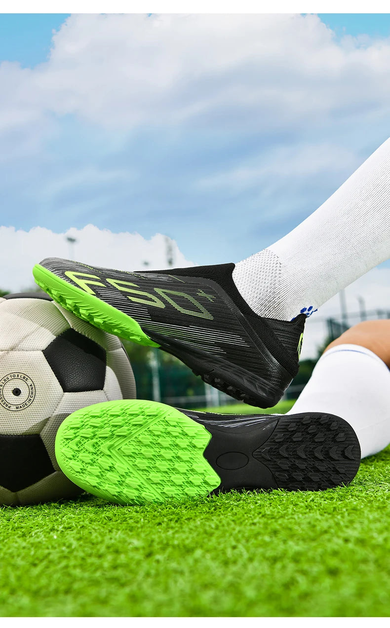 New Men Soccer Shoes Futsal Football Boots Sneakers Match Grass Cleats High-quality Non-Slip Indoor Hot-selling High-top Outdoor