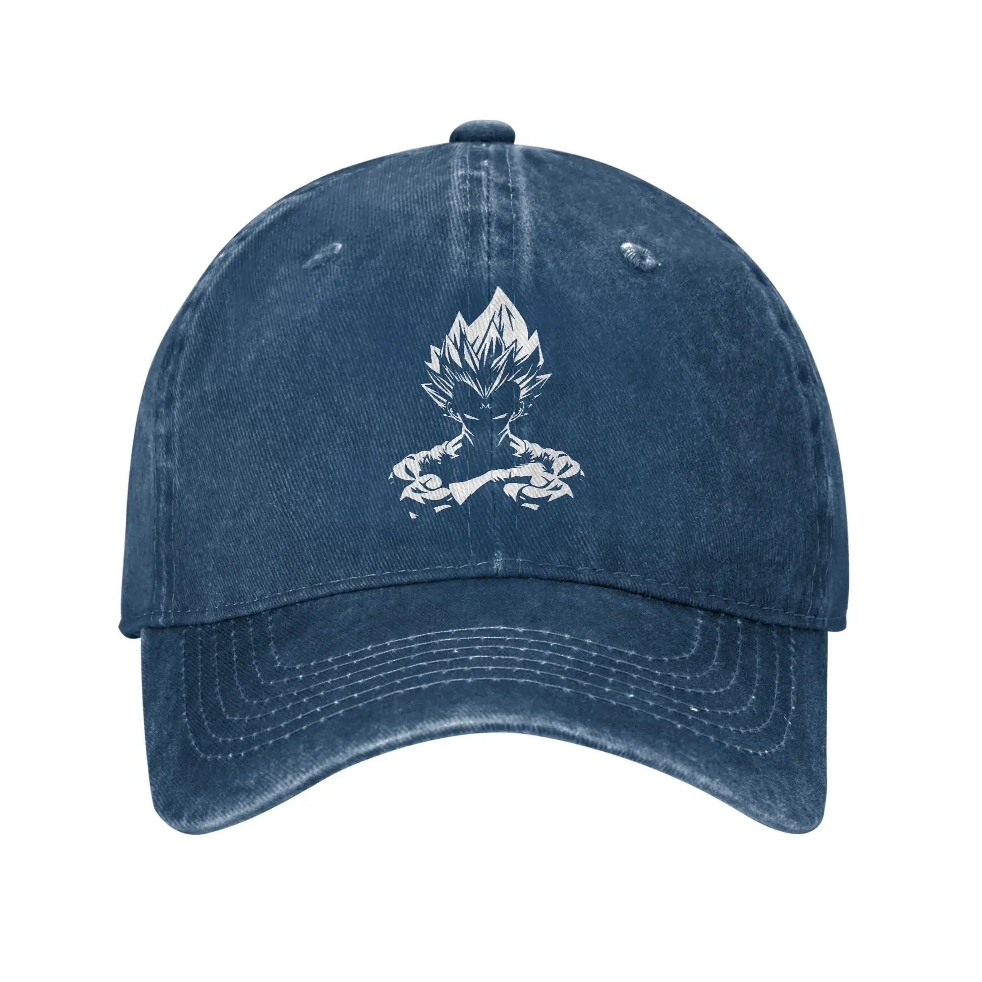Dragon Ball Z Goku DBZ Unisex Style Baseball Caps Saiyan Distressed Denim Hats Cap Retro Workouts Unstructured Soft Snapback Cap, Produit gaming premium Fraquane