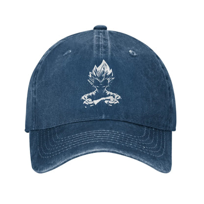 Dragon Ball Z Goku DBZ Unisex Style Baseball Caps Saiyan Distressed Denim Hats Cap Retro Workouts Unstructured Soft Snapback Cap, Produit gaming premium Fraquane