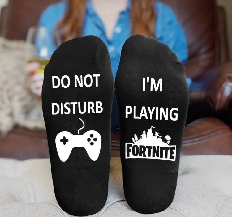 FORTNITE Sportsocken Sommer Schwarz Weiß Atmungsaktive Low-Cut-Socken No-Show Baumwolle Weiche Sport- und Freizeitsocken Kurz