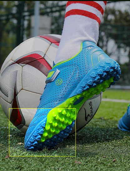 Vaikiški berniukų žemi futbolo bateliai, vasariniai, kvėpuojantys, sportiniai treniruočių sportbačiai, lauko jaunimo dirbtinės žolės futbolo bateliai