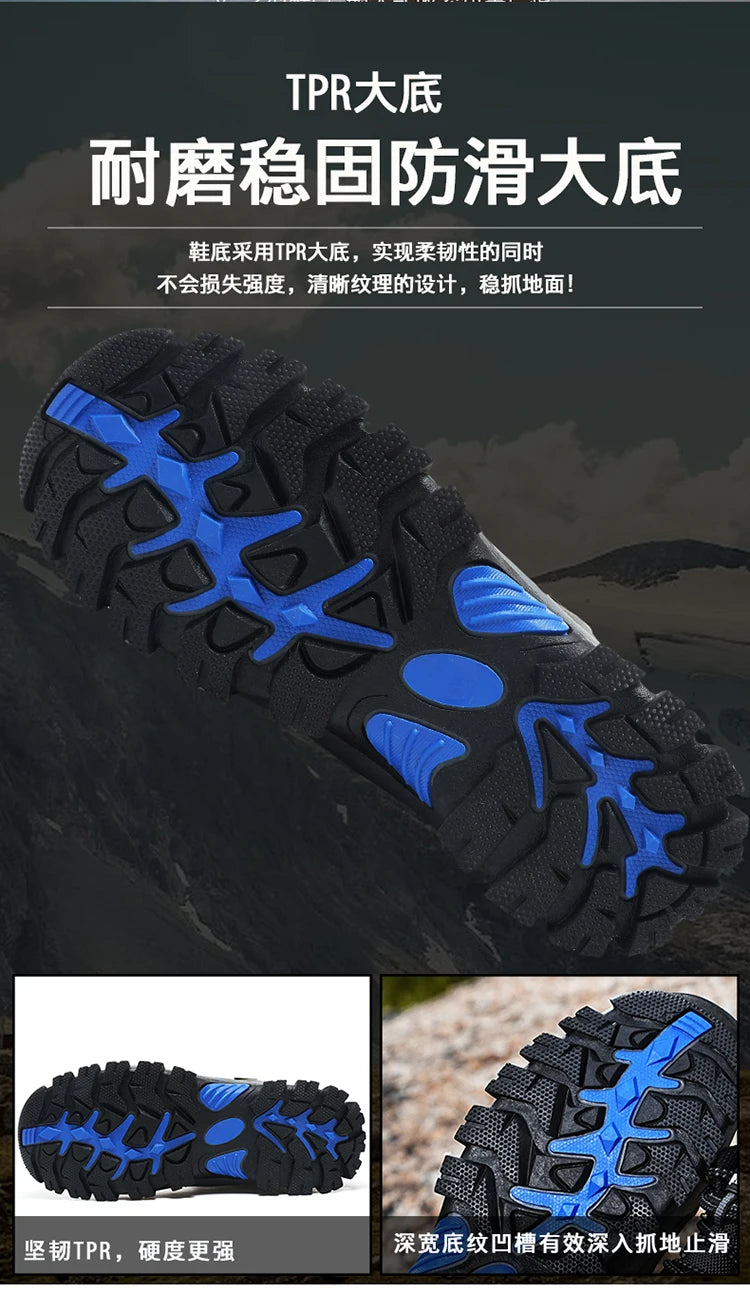 Outdoor-trekkingschoenen herfst/winter heren waterdichte wandelschoenen bergschoenen echt leer bosjacht tactische schoenen