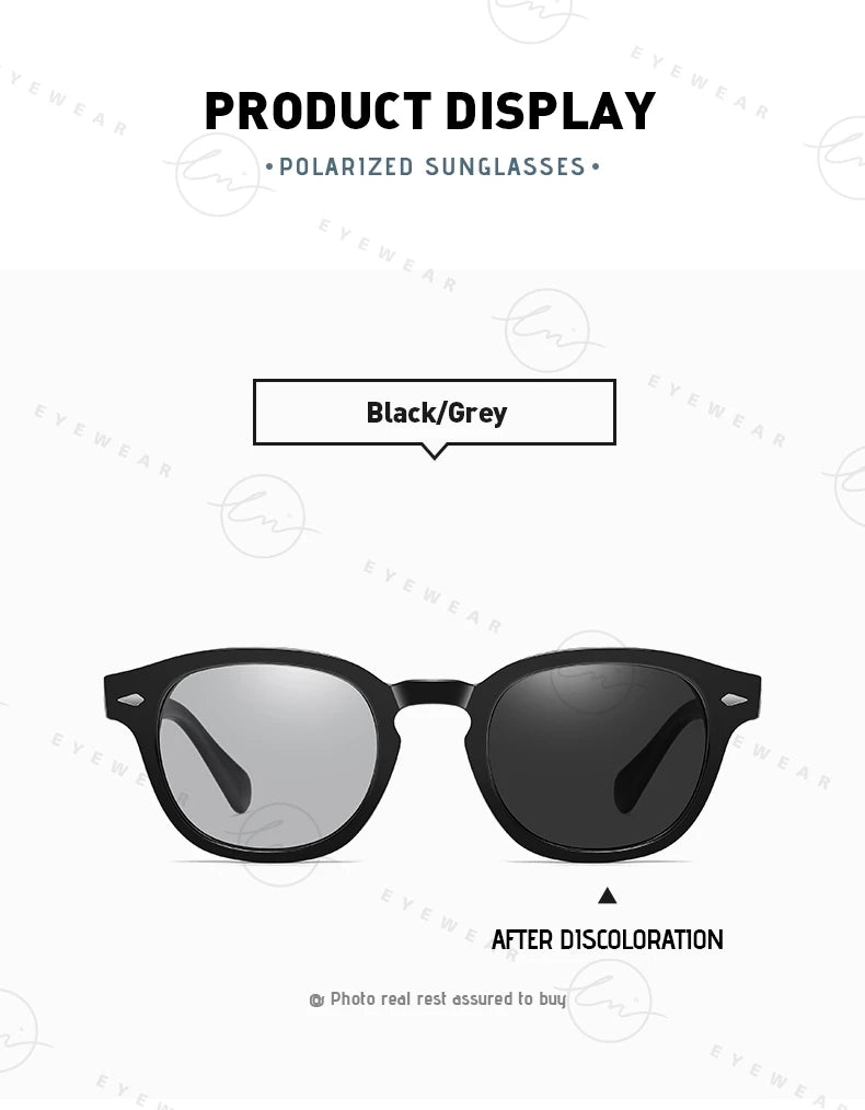 LM NEW Fashion Photochromic Sunglasses Women Men Polarized Blue Eyewear Drivign Outdoor UV Protection Eyewear gafas de sol mujer