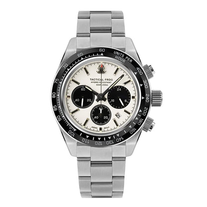 Tactical Frog Quartz Watch VS75 Solar Chronograph Sapphire 200m Waterproof Luxury Watch Luminous Quartz Movement 41mm Mens Watch