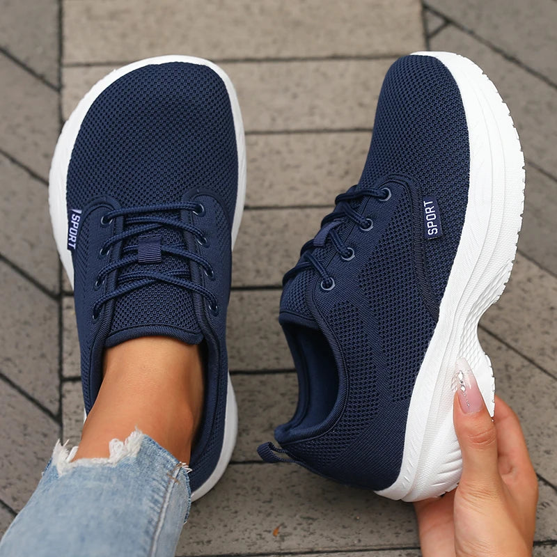 Zapatillas de running para mujer: transpirables, cómodas, para actividades al aire libre y acampada; zapatillas minimalistas con horma ancha y suela blanda, tipo tenis.