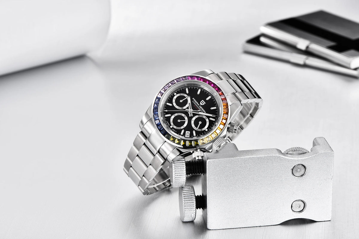 PAGANI DESIGN muški kronograf – luksuzni kvarcni ručni sat, svjetleći i vodootporan.