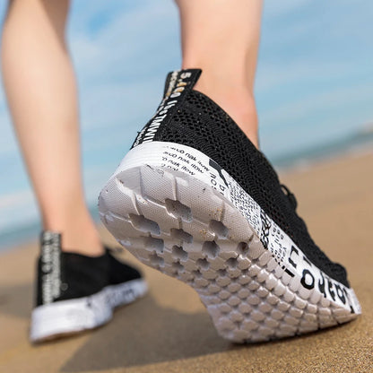 Men and Women Aqua Shoes, Wading Water Upstream Outdoor Sports Beach Sneakers, Canyoning Camping Amphibious River Tracing Creek