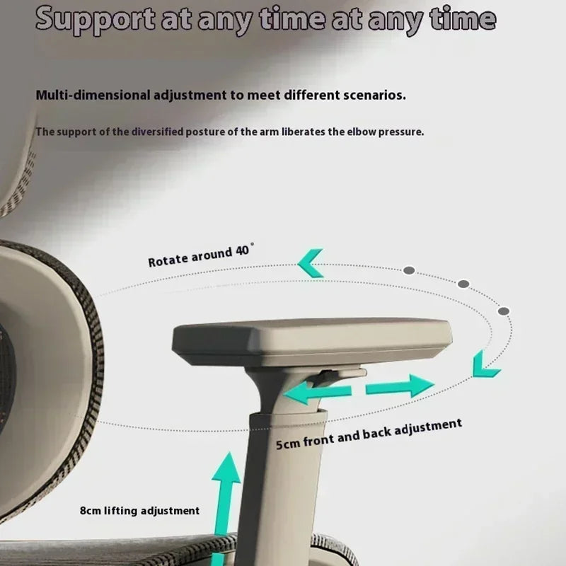 OEING High Back Ergonomic Office Chair with 3D Headrest, Adjustable Lumbar Support, 3D Armrests, Reclining Computer Gaming Chair