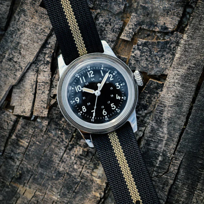 RDUNAE RA05 Vintage Military Watch 2035 Movement Quartz K1 Mineral Glass Crystal Stainless Steel Luminous Waterproof Men's Watches