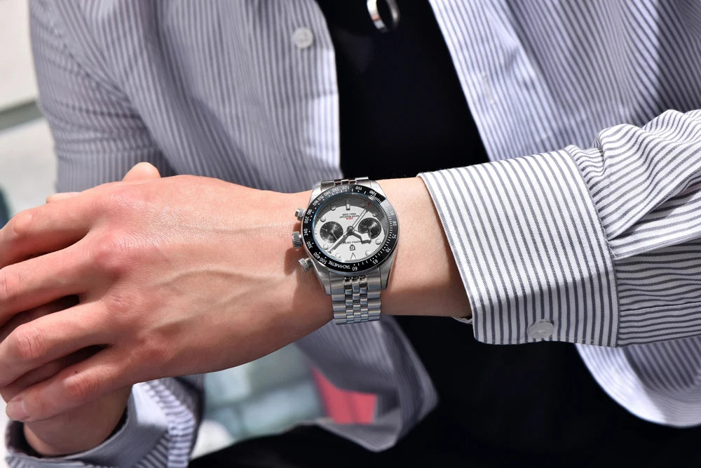 PAGANI DESIGN New Panda Men's Watches Top Luxury Quartz Wristwatches Chronograph Watch Man 2026 Gift AR Sapphire Ceramic Bezel