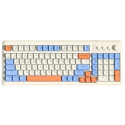 AULA S99 Spider Keyboard Membrane Keyboard Wireless Bluetooth Wired Three Mode RGB Gamer Keyboards Office Typing Mute 99 Keys