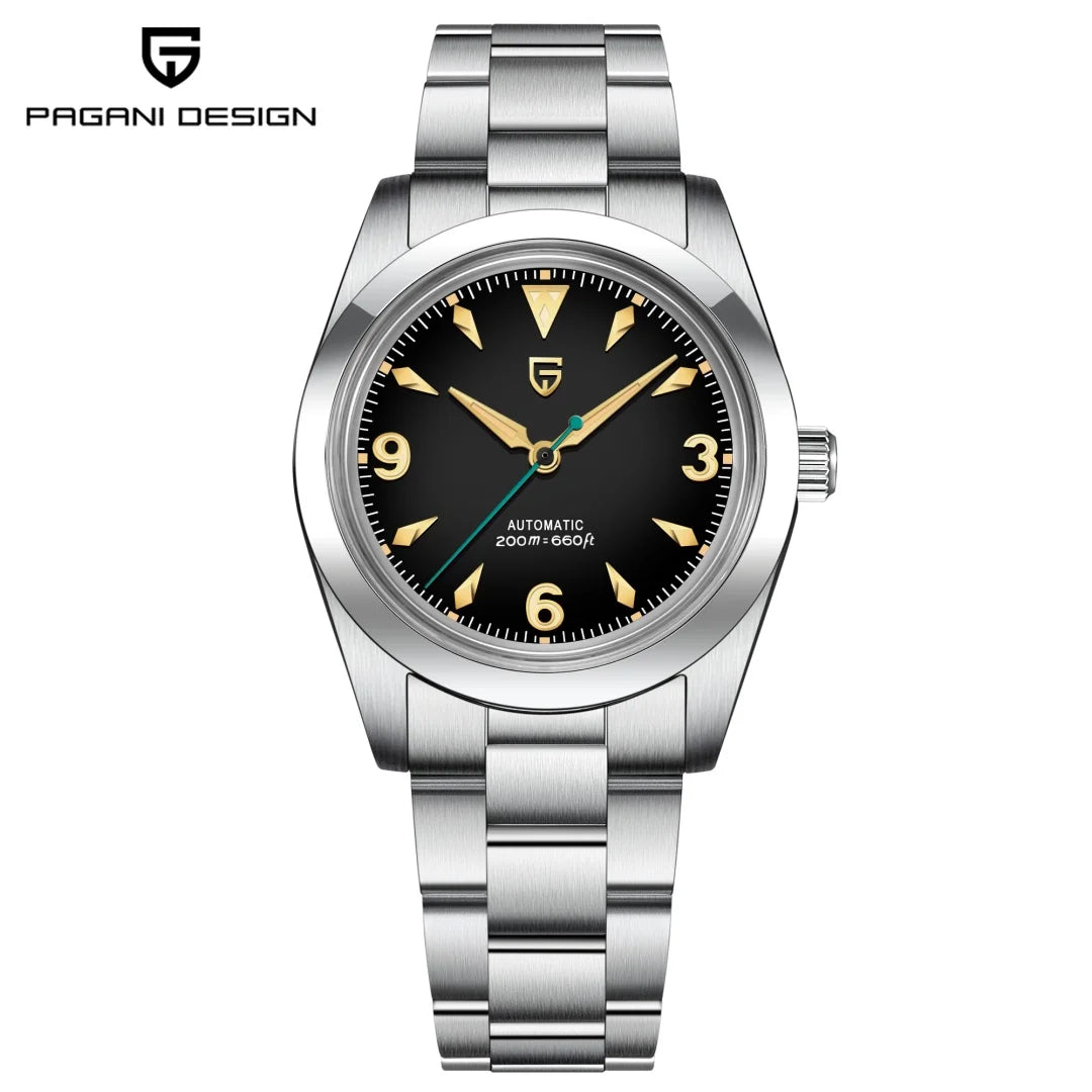 2024 NEW PAGANI DESIGN Sports Men's Automatic Mechanical Wristwatch Japan NH35A Stainless Steel Simple 200M Waterproof Montre Homme