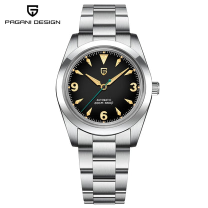 2024 NEW PAGANI DESIGN Sports Men's Automatic Mechanical Wristwatch Japan NH35A Stainless Steel Simple 200M Waterproof Montre Homme