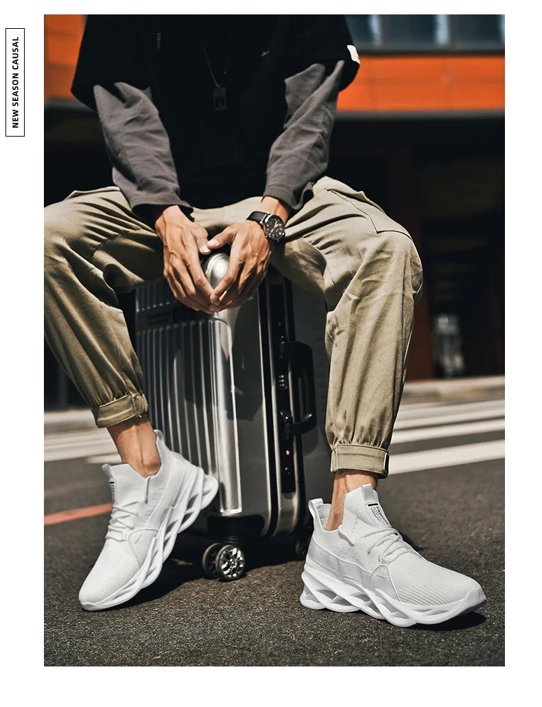 Men's Breathable Fashion Mesh Running Shoes High Quality Unisex Lightweight Tennis Athletic Sneakers 2023