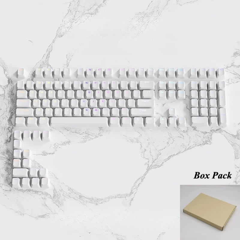 133+ Keys OEM Profile Gradient Keycaps For Cherry MX Switch Mechanical Gamer Keyboard PBT backlit RGB Keycap ISO Layout Key caps