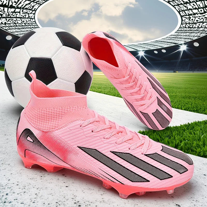 New Men's Football Boots Cleats Boys Ultralight Sport Soccer Shoes Adult Professional Non-Slip Comfortable Training Match Grass