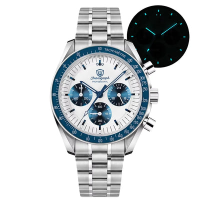 Watchdives New Wd1863 Quartz Men's Watch VK63 Chronograph Bubble Sapphire Waterproof 39Mm Steel Top Brand Luxury Business Watch
