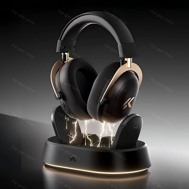 Casque de jeu MCHOSE V9 Turbo BT 2.4G à faible latence sans fil Esport avec pilote dynamique de 60 mm, charge magnétique de 2000 mAh pour les joueurs
