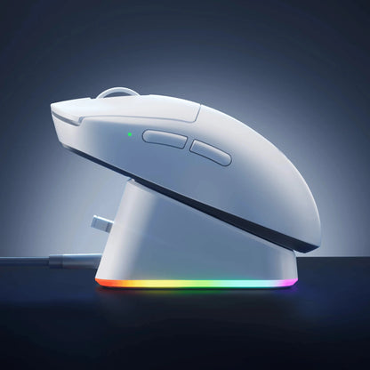 MCHOSE A7 V2 mouse da gaming wireless leggero, doppia frequenza di polling 8,000Hz, PAW3950 TI, mouse per gaming, eSport e ufficio