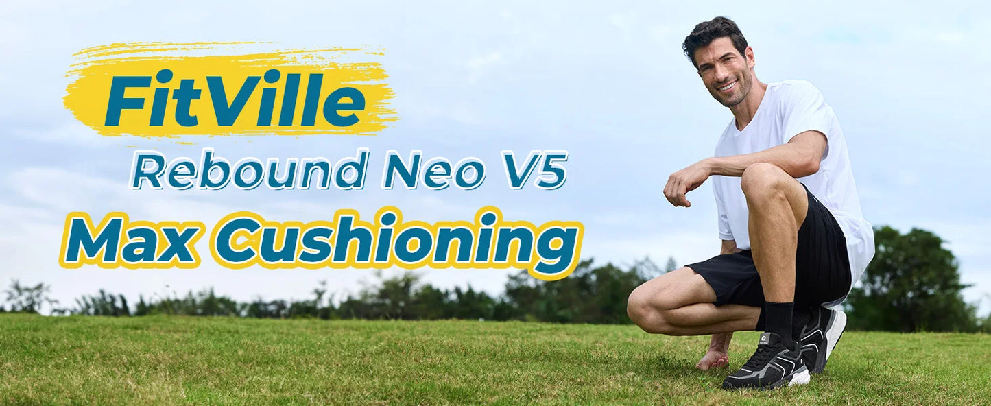 Fittington Wide Shoes for Men Casual Walking Sneakers Orthopedic Arch Support for Plantar Fasciitis Neuropathy