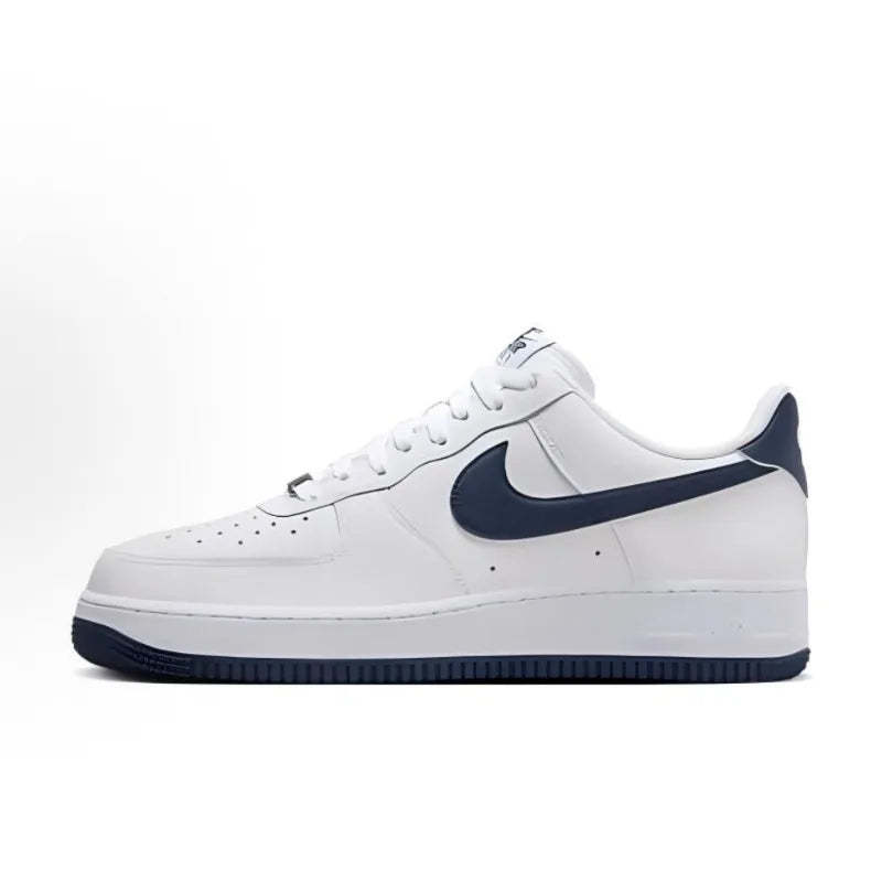 Nike Air Force 1 '07 Bianco Grigio Fumo Chiaro Scarpe da skate casual comode con ammortizzazione AF1 basse da uomo Streetwear FJ4146-100
