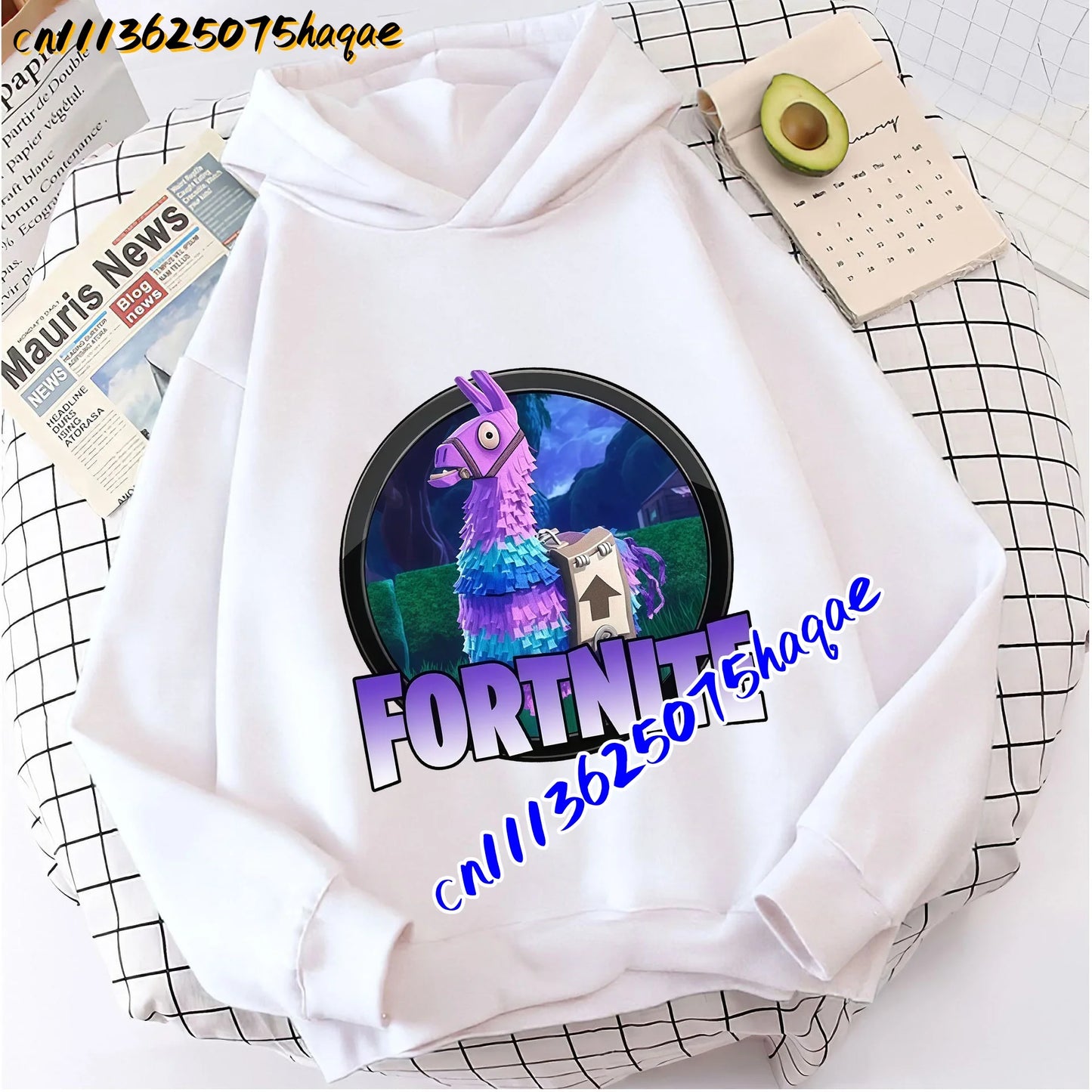 FORTNITED Children Long-sleeved Girls Boy Streetwear Boys Baby Hoodies Pullover Sweatshirt  Anime Fashion Kid Clothing Tops Gift