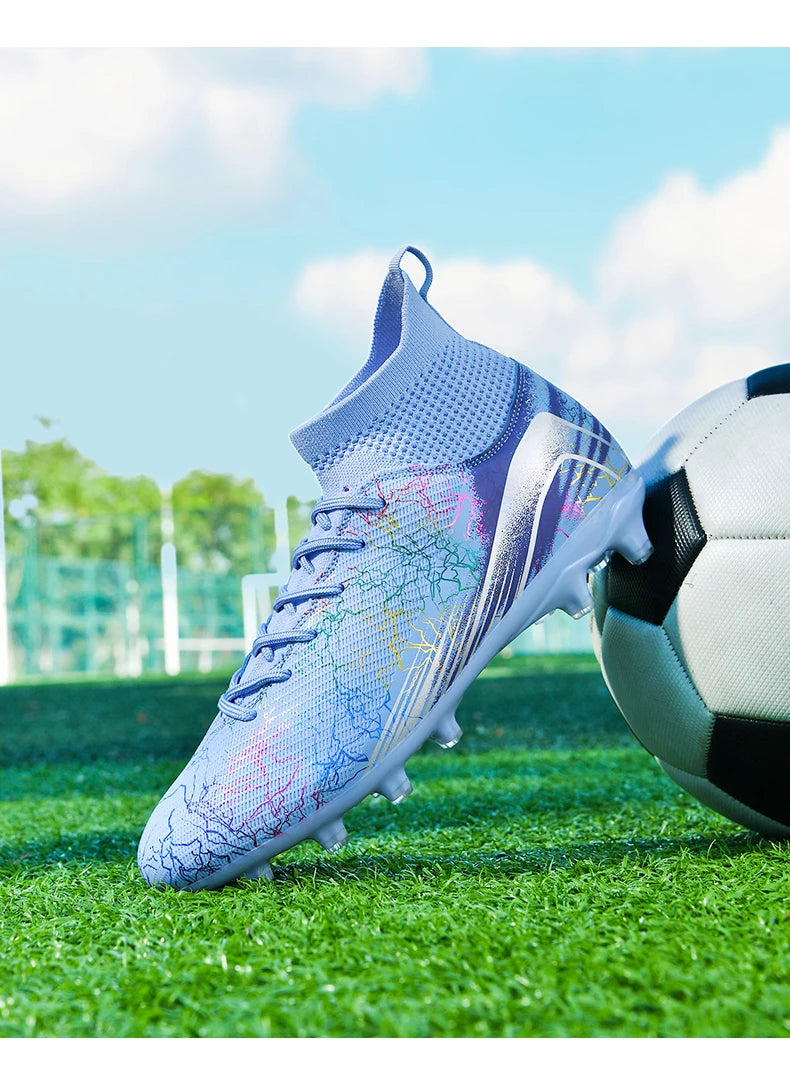 Men Professional Football Shoes Society Cleats Soccer Shoes Original Indoor Football Field Boots Grass Training TF/FG Sneaker