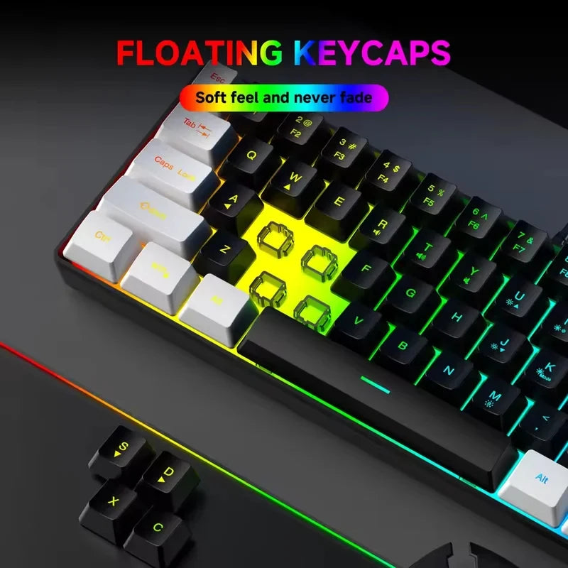 2026 New Best-Selling Portable Wired Mini-Mechanical Keyboard K61 Mini-Keyboard, Suitable For Playing Games, Compact And Convenient